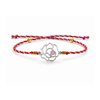 Rose Bloom Cubic Zirconia 925 Silver Rakhi for Brother