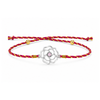 Floral Grace Cubic Zirconia 925 Silver Rakhi for Brother
