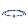 Royal Evil Eye Cubic Zirconia 925 Silver Rakhi for Brother