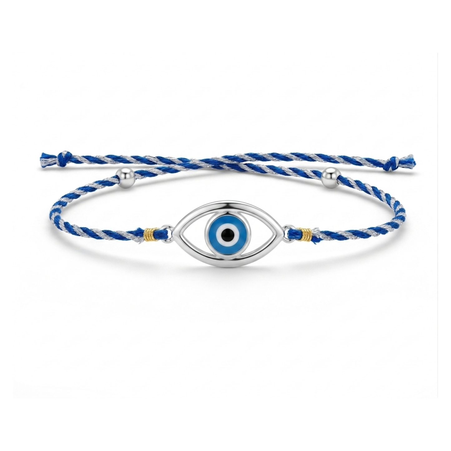 Minimal Evil Eye 925 Silver Rakhi for Brother
