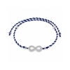Infinity Sparkle Cubic Zirconia 925 Silver Rakhi for Brother