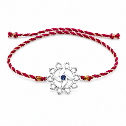 Swastik CZ 925 Silver Rakhi for Brother