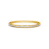Yellow Gold Diamond Chevron Eternity Bangle