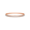 Rose Gold Chevron Diamond Eternity Bangle