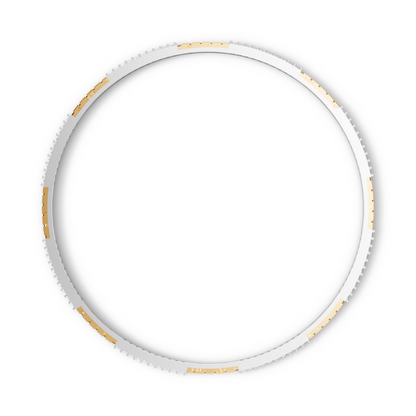 Yellow Gold Diamond Pavé Greek Key Bangle
