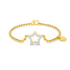 White Gold Pavé Pear Halo Diamond Bracelet