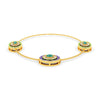 Enamel Disc Diamond Station Bracelet
