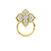 Yellow Gold Bloom Diamond Nose Pin