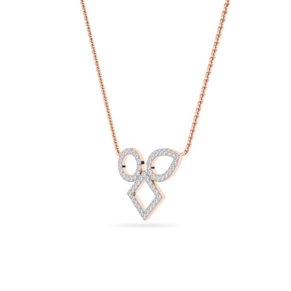 Rose Gold Multi-Shape Diamond Pendant