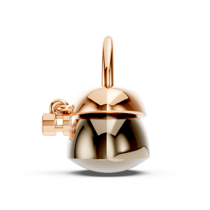 Rose Gold Handbag Diamond Solitaire Pendant