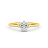 Yellow Gold Diamond Daisy Floral Ring