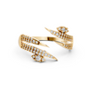 Yellow Gold Lightning Diamond Wrap Ring