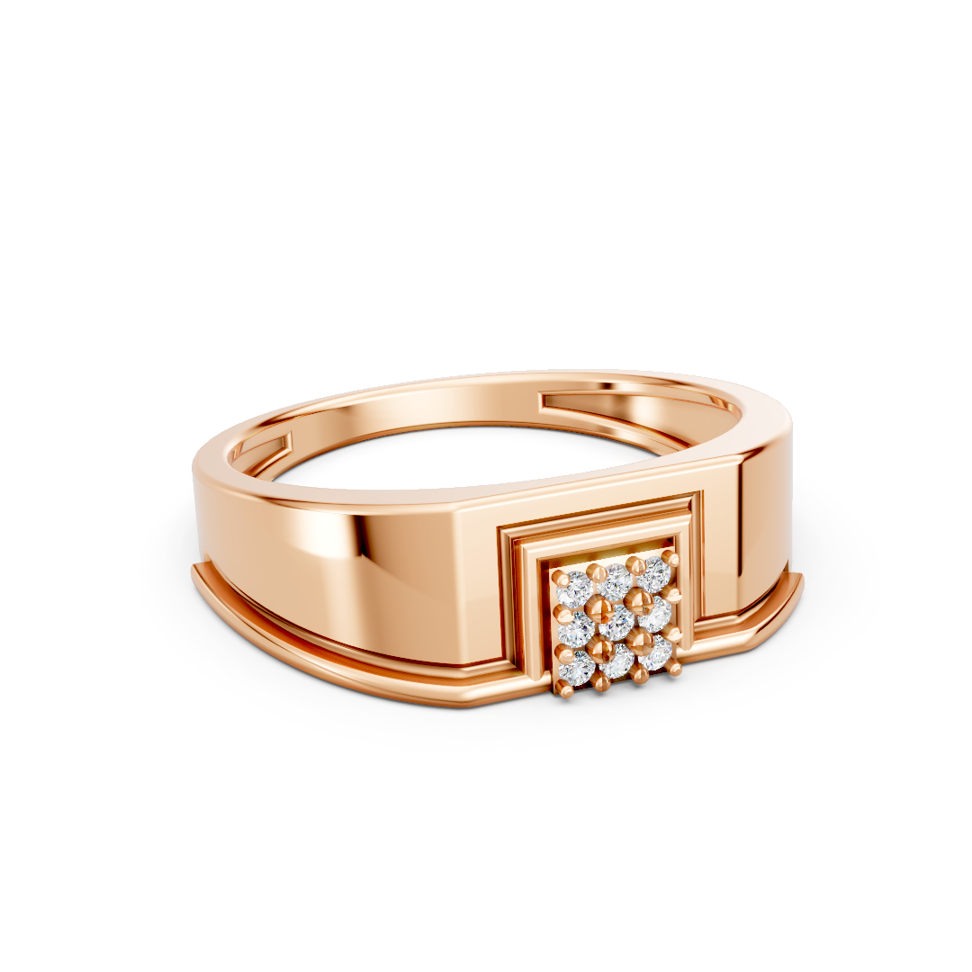 Yellow Gold Lightning Diamond Wrap Ring