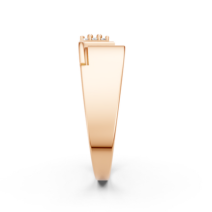 Yellow Gold Lightning Diamond Wrap Ring